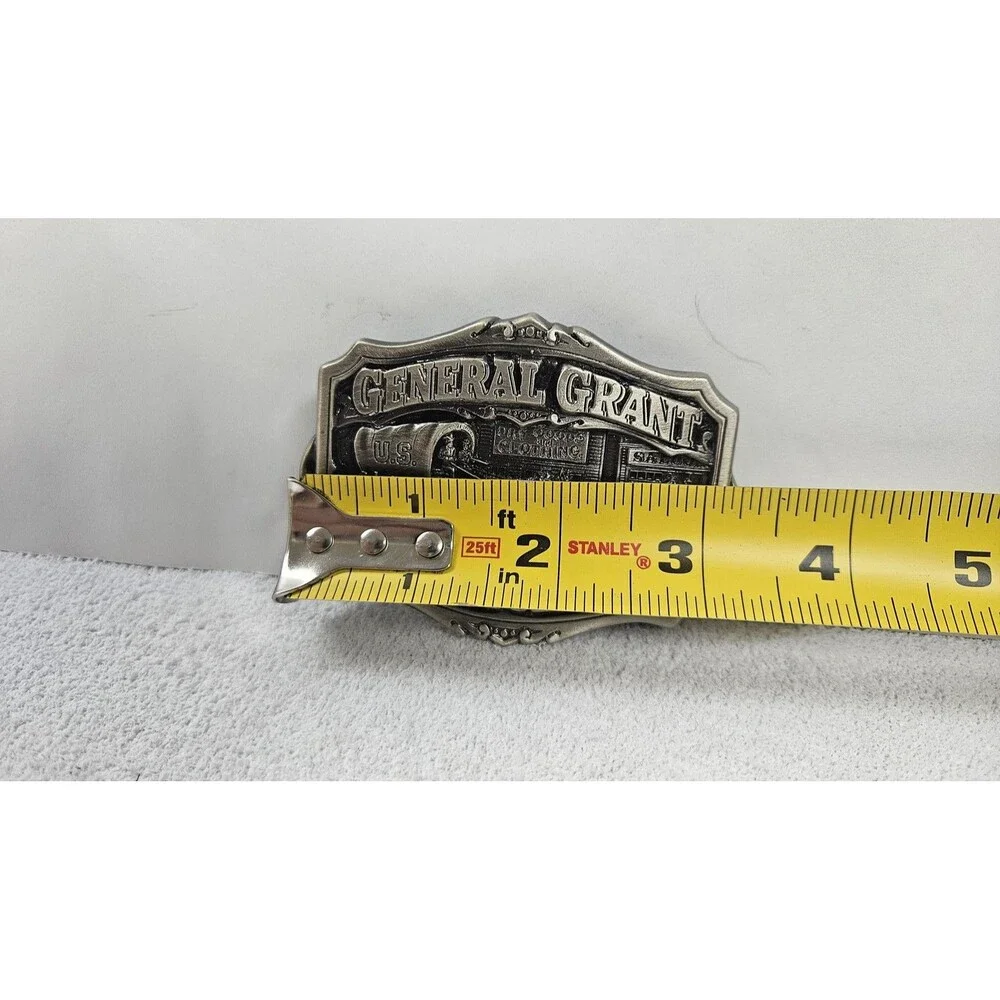 Great American Buckle Co. Belt Buckle Mens General Grant Cotton Co 1985